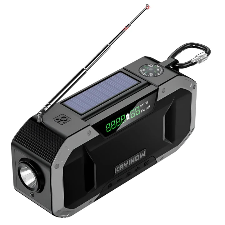 Emergency Radio Solar Hand-Crank 5000mAh Power Bank