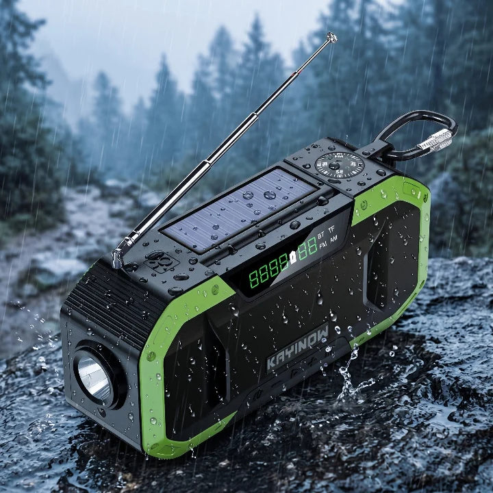 Emergency Radio Solar Hand-Crank 5000mAh Power Bank