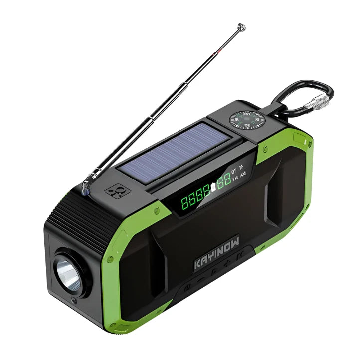 Emergency Radio Solar Hand-Crank 5000mAh Power Bank