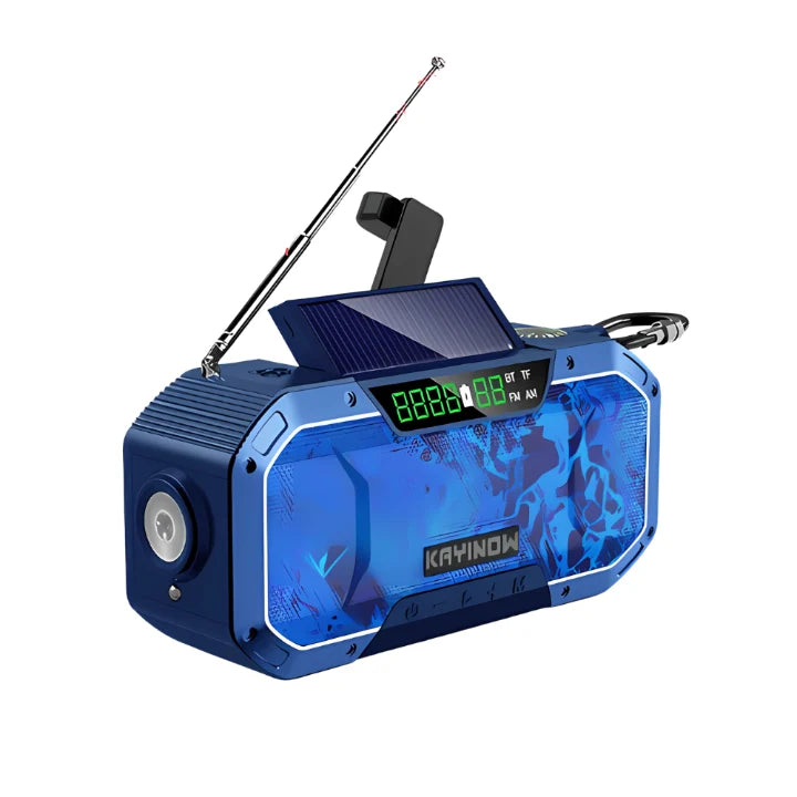 Emergency Radio Solar Hand-Crank 5000mAh Power Bank