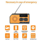 Emergency Weather Radio Hand Crank & Solar Powered
