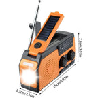 Emergency Weather Radio Hand Crank & Solar Powered