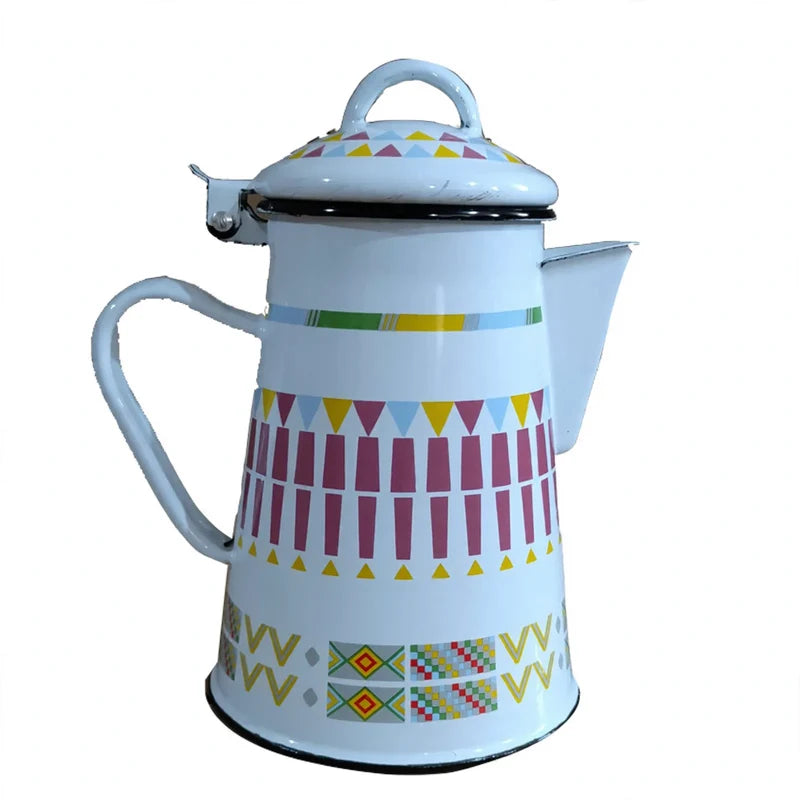 Enamel Kettle Stove-Compatible Ergonomic Handle