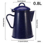 Enamel Kettle Stove-Compatible Ergonomic Handle