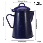 Enamel Kettle Stove-Compatible Ergonomic Handle