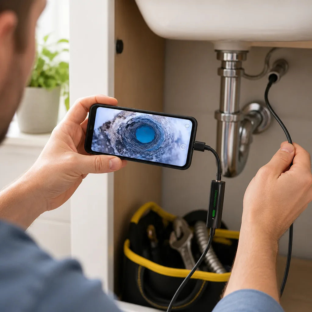 Endoscope Camera Waterproof IP67 Flexible Cable Adjustable LED