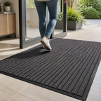 Entrance Mat Textured Dirt-Scraping Non-Slip Border