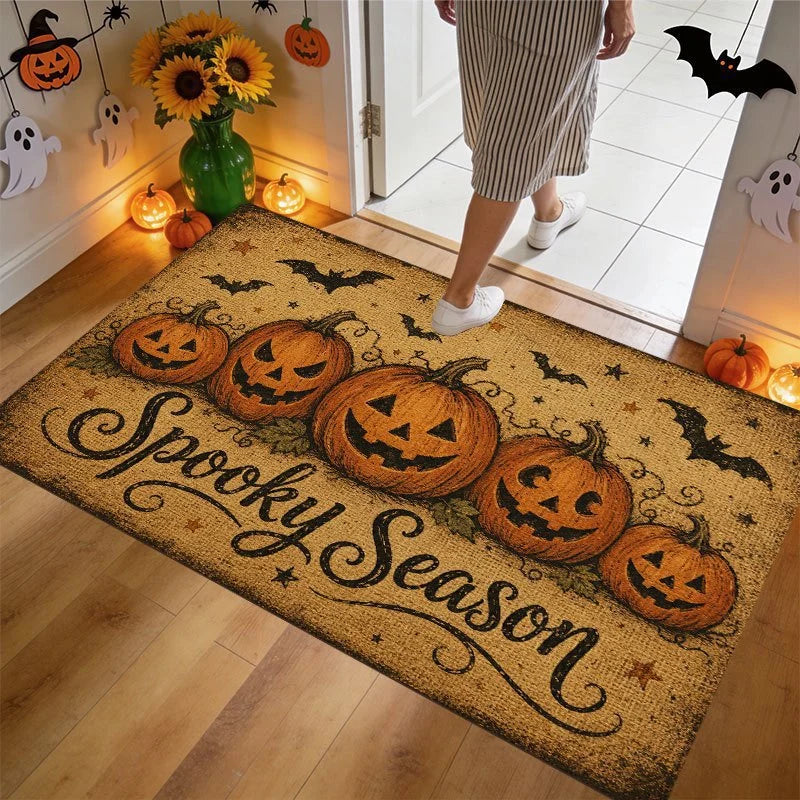 Entry Mat Christmas Gingerbread House Non-Slip Backing
