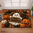 Entry Mat Christmas Gingerbread House Non-Slip Backing