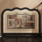 Entryway Mat Scalloped Edge Non-Slip Indoor & Outdoor