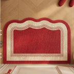 Entryway Mat Scalloped Edge Non-Slip Indoor & Outdoor