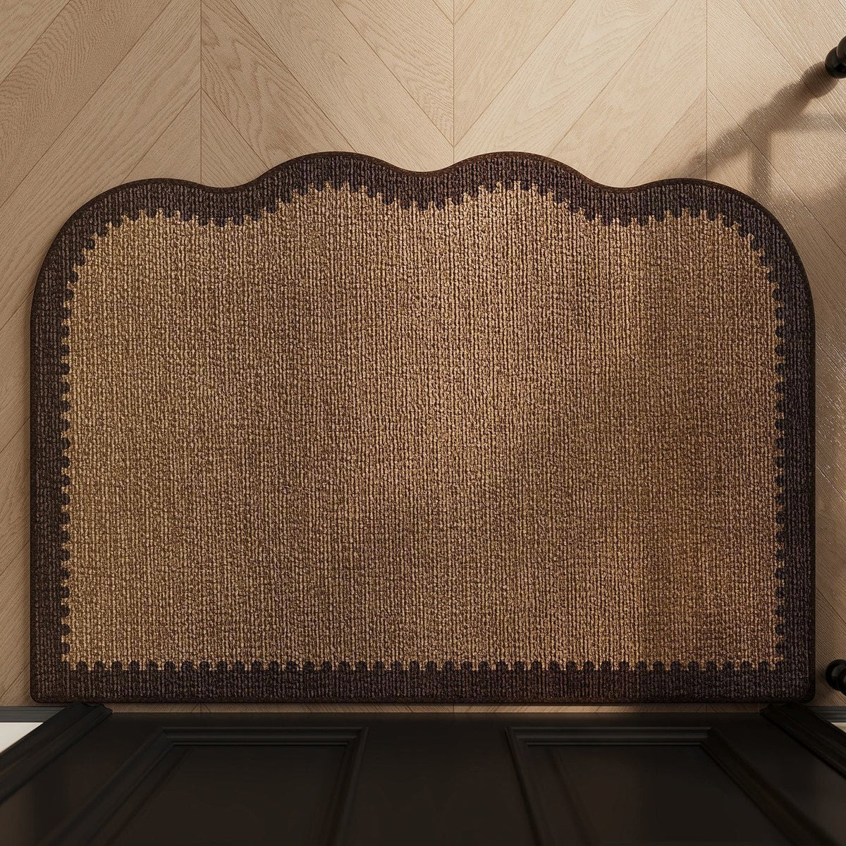 Entryway Mat Scalloped Edge Non-Slip Indoor & Outdoor