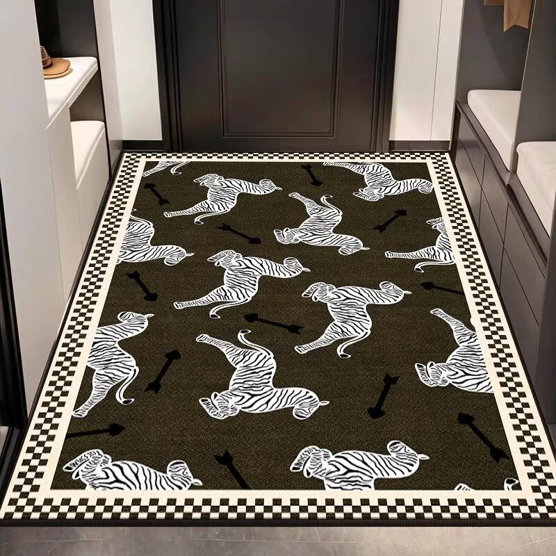 Entryway Rug Textured Non-Slip Indoor & Outdoor Use