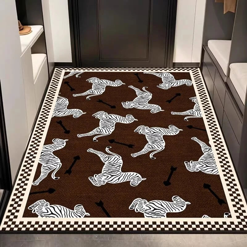 Entryway Rug Textured Non-Slip Indoor & Outdoor Use