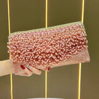 Evening Clutch Beaded Fringe Compact Design