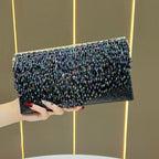 Evening Clutch Beaded Fringe Compact Design