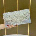 Evening Clutch Beaded Fringe Compact Design