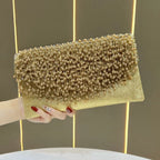 Evening Clutch Beaded Fringe Compact Design