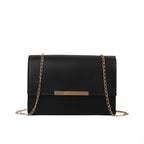 Evening Clutch Synthetic Leather Removable Chain Strap