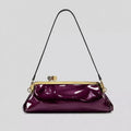 Evening Handbag Patent Leather Detachable Strap Clutch Crossbody