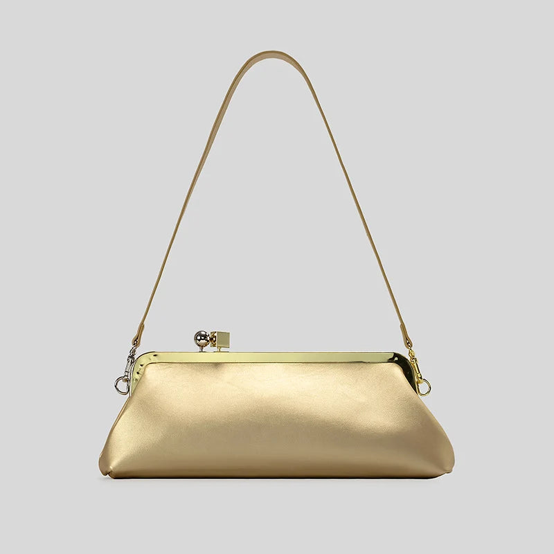 Evening Handbag Patent Leather Detachable Strap Clutch Crossbody