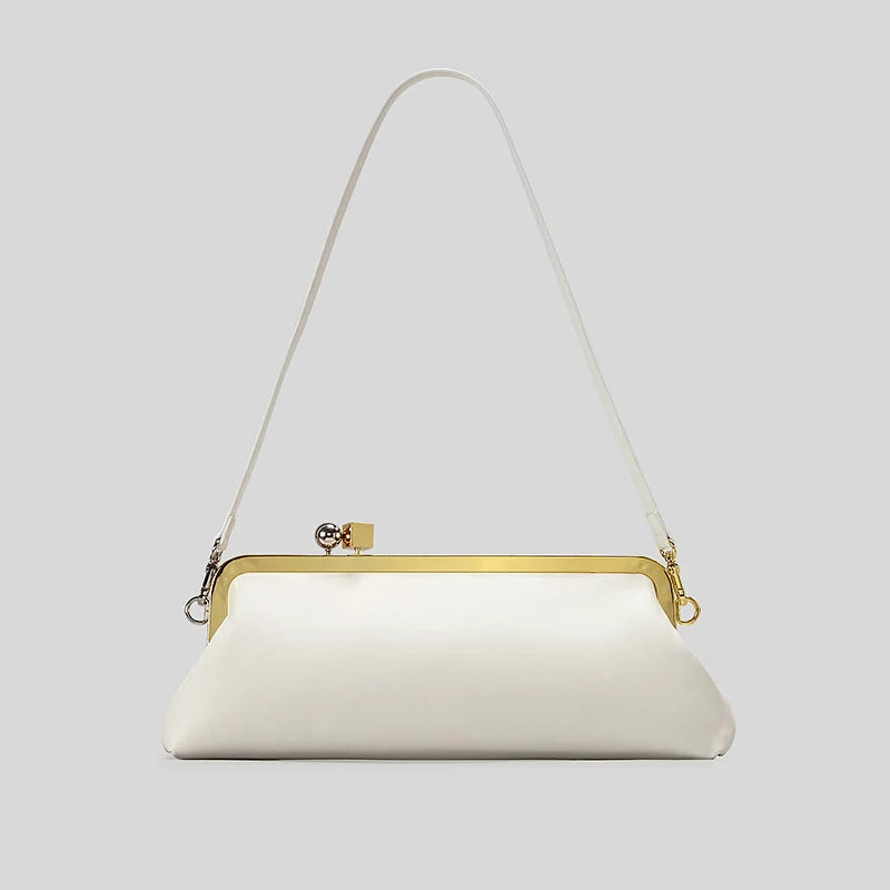 Evening Handbag Patent Leather Detachable Strap Clutch Crossbody