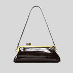 Evening Handbag Patent Leather Detachable Strap Clutch Crossbody