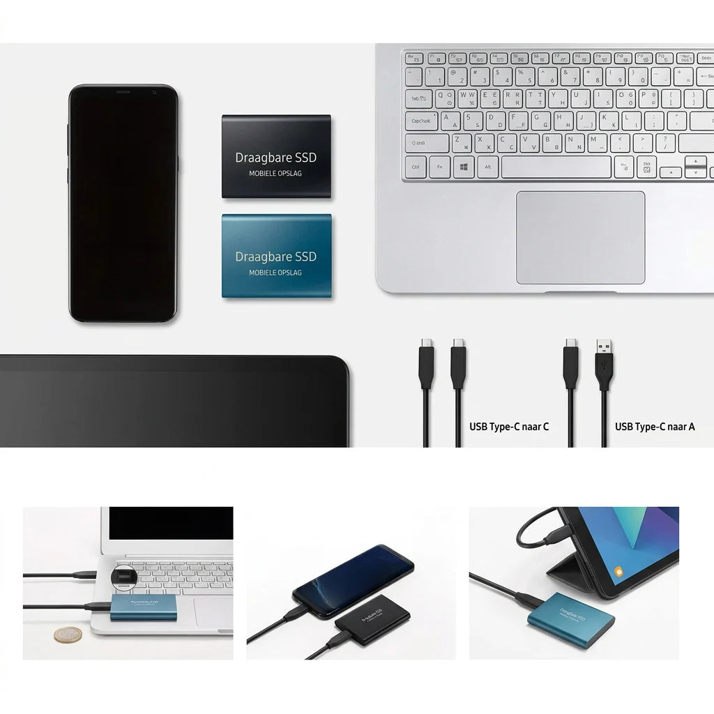 External SSD 2 TB USB-C 1050 MB/s Shock-Resistant