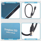 External SSD 2 TB USB-C 1050 MB/s Shock-Resistant