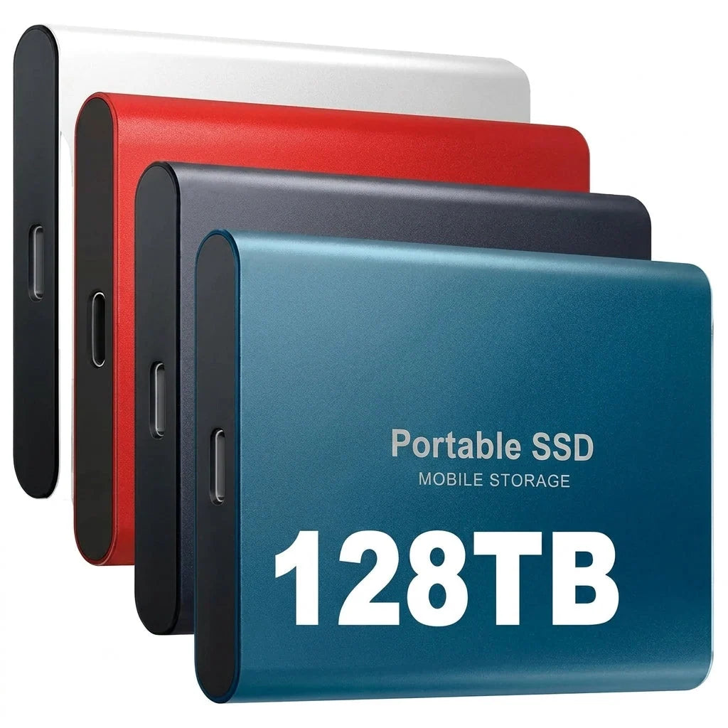 External SSD Drive 128TB 540 MB/s Shock-Resistant