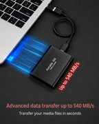 External SSD Drive 128TB 540 MB/s Shock-Resistant