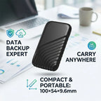 External SSD USB-C & USB 3.1 Compact Design