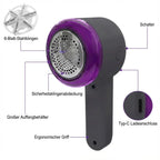 Fabric Shaver USB Rechargeable Stainless Steel Mesh
