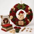 Fabric Wreath Kit 30cm No-Sew Self-Folding Felt Foam Base