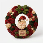 Fabric Wreath Kit 30cm No-Sew Self-Folding Felt Foam Base