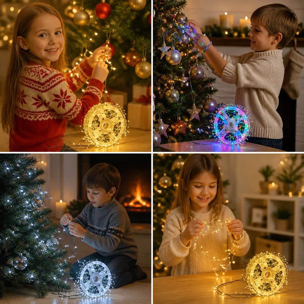 Fairy Lights Cluster LED USB-Powered Remote Control