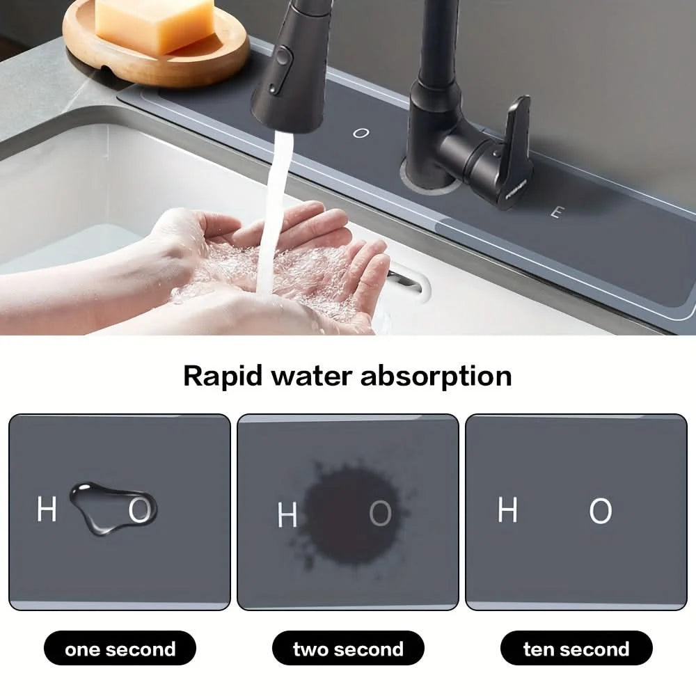 Faucet Absorbent Mat Quick-Dry Splash Guard