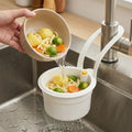 Faucet Strainer Slide-On Bracket Hands-Free Emptying Dishwasher-Safe