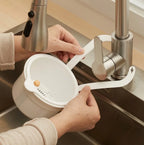 Faucet Strainer Slide-On Bracket Hands-Free Emptying Dishwasher-Safe