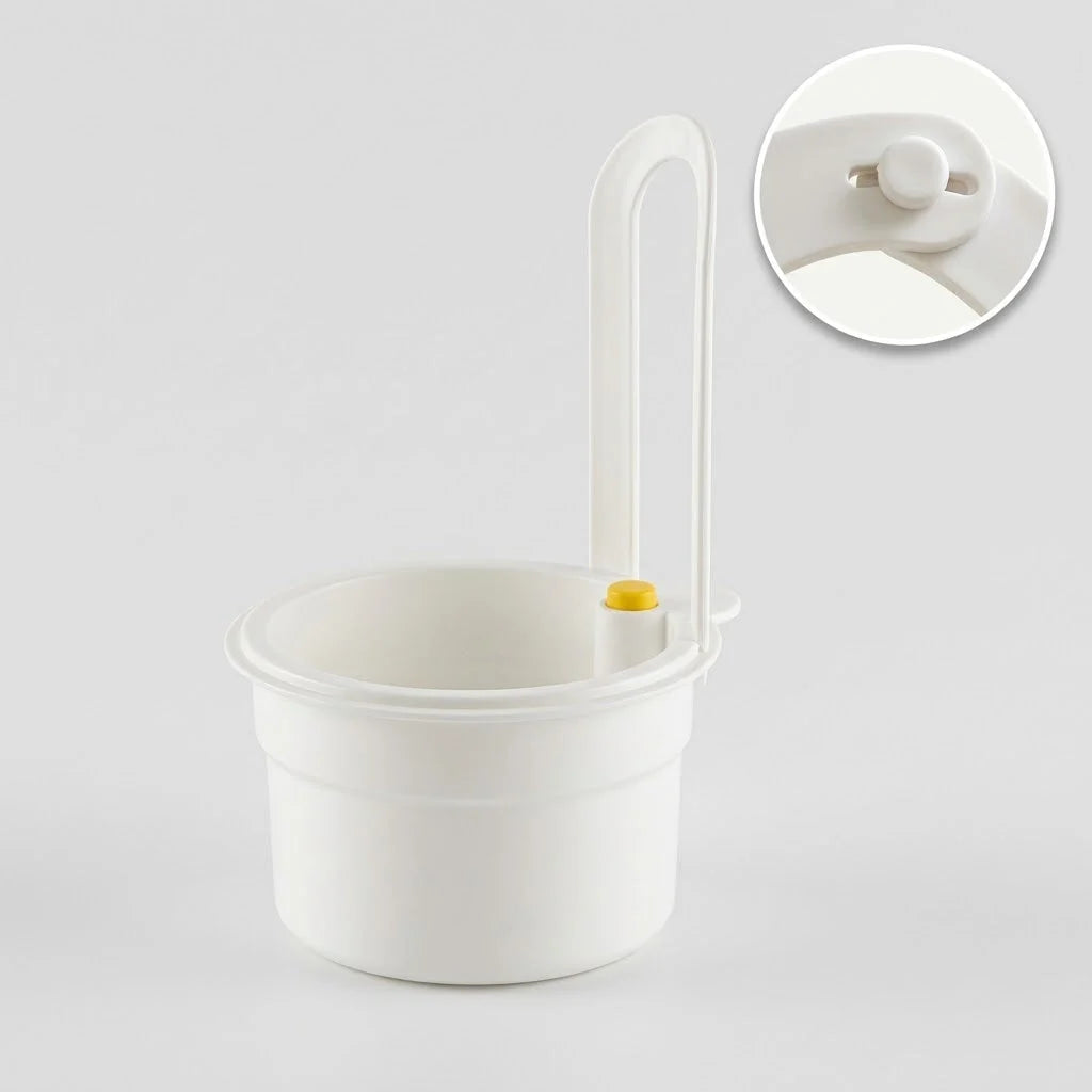 Faucet Strainer Slide-On Bracket Hands-Free Emptying Dishwasher-Safe
