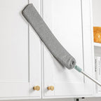 Feather Duster Telescopic Stainless Steel Handle Removable Microfiber Cover