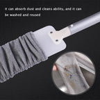 Feather Duster Telescopic Stainless Steel Handle Removable Microfiber Cover