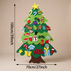 Felt Christmas Tree Removable Ornaments Reusable Decorations