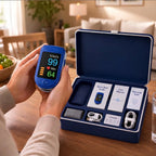 Finger Pulse Oximeter OLED Display Blood Oxygen & Heart Rate Monitor