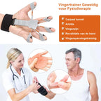 Finger Trainer 3 Resistance Levels Ergonomic Adjustable Wrist Strap
