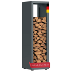 Firewood Rack Galvanized Steel Weather-Resistant Adjustable Feet