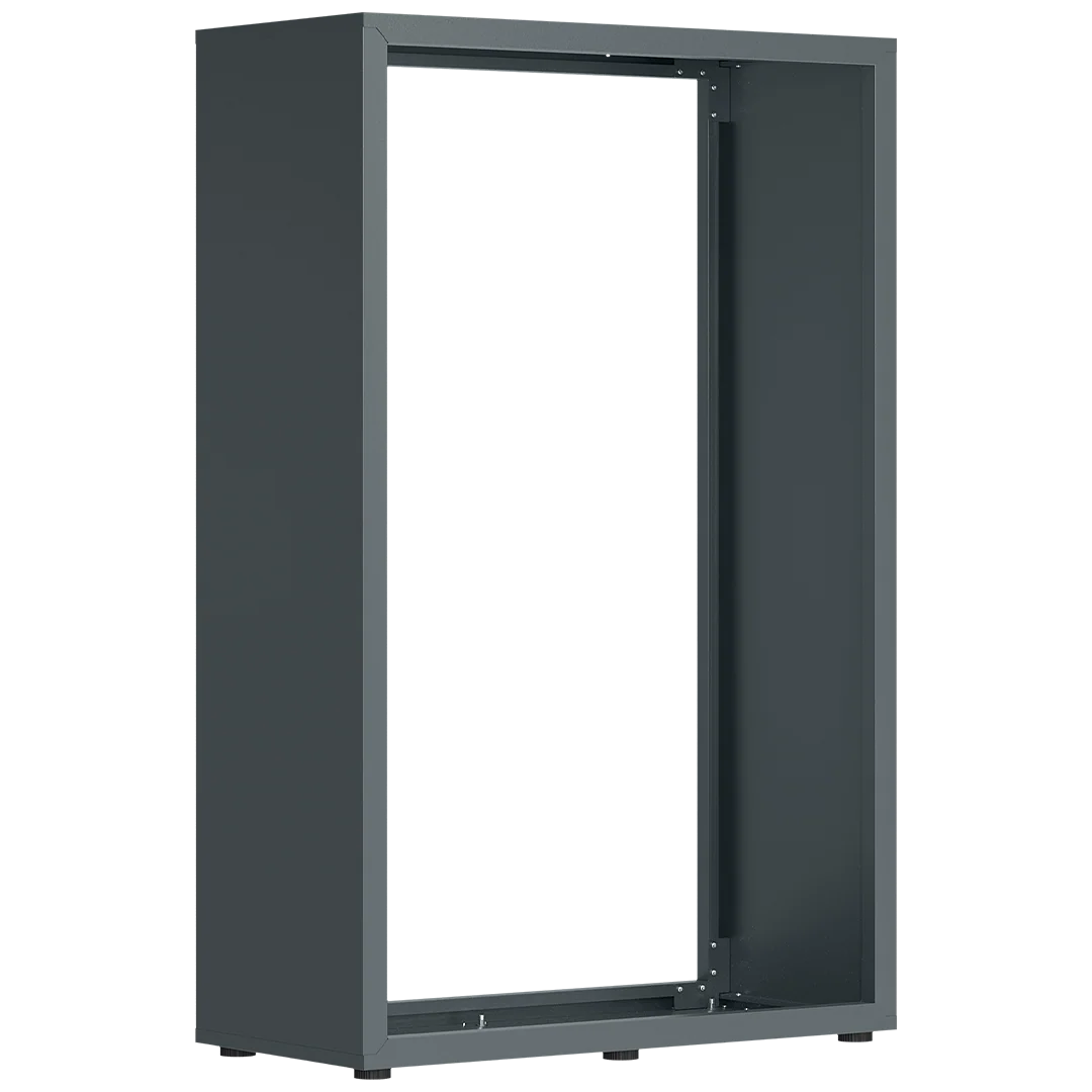 Firewood Rack Galvanized Steel Weather-Resistant Adjustable Feet