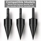 Firewood Splitter Drill Bit High-Carbon Steel Non-Slip Thread