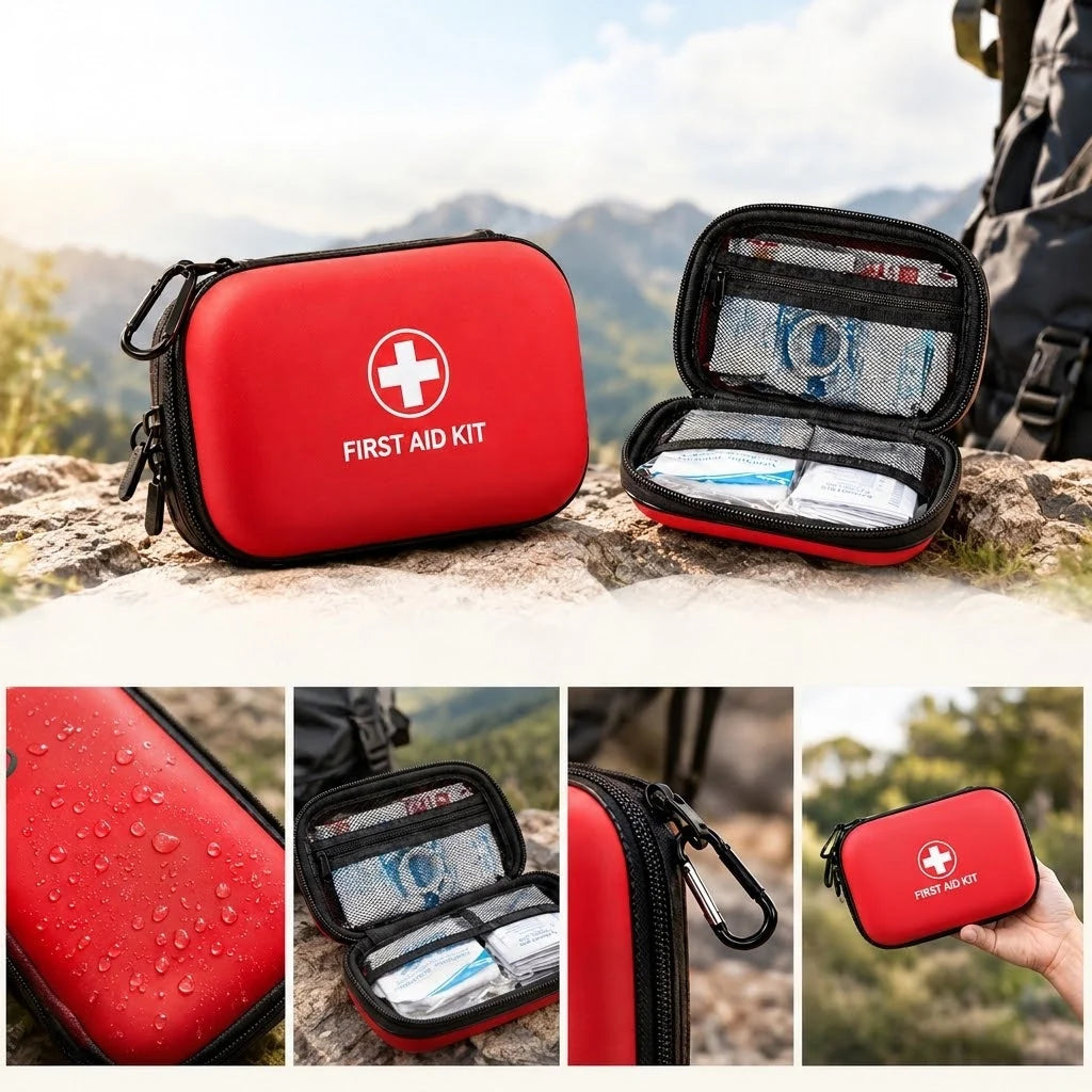 First Aid Kit Water-Resistant 18-Piece Car & Home