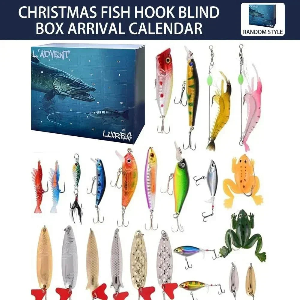 Fishing Lure Advent Calendar 24 Lures Freshwater & Saltwater